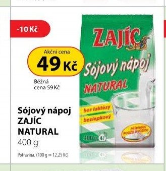 Sójový nápoj ZAJÍC NATURAL 400 g