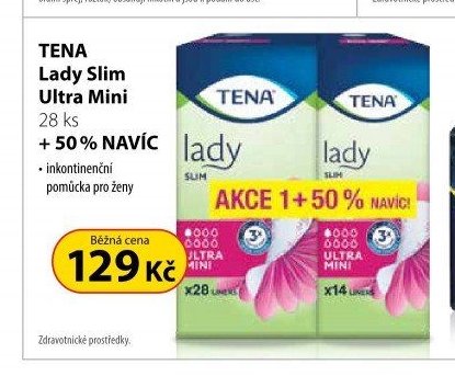 TENA Lady Slim Ultra Mini 28 ks + 50 % NAVÍC - Dr. Max aktualniletaky.eu