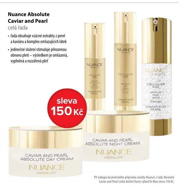 Nuance Absolute Caviar and Pearl celá řada - Dr. Max aktualniletaky.eu