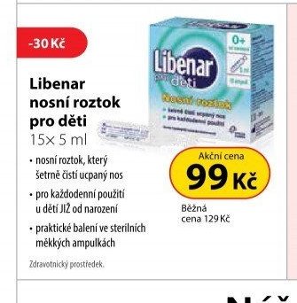Libenar nosní roztok pro děti 15x 5 ml - Dr. Max aktualniletaky.eu