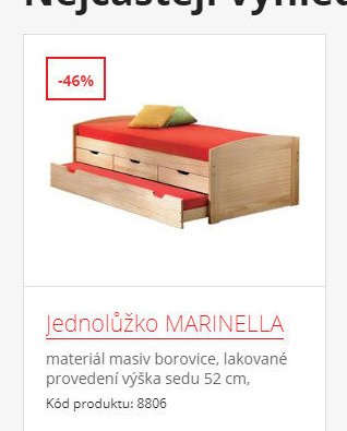 Jednolůžko MARINELLA