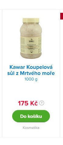 Kawar Koupelová sůl z Mrtvého moře