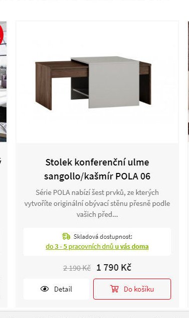 Stolek konferenční ulme sangollo/kašmír POLA 06