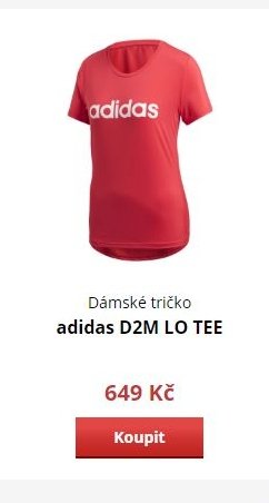 Dámské tričko adidas D2M LO TEE