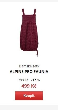 Dámské šaty ALPINE PRO FAUNIA