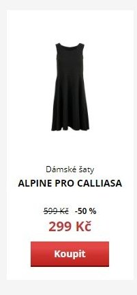 Dámské šaty ALPINE PRO CALLIASA
