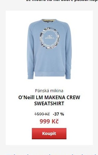 Pánská mikina O'Neill LM MAKENA CREW SWEATSHIRT