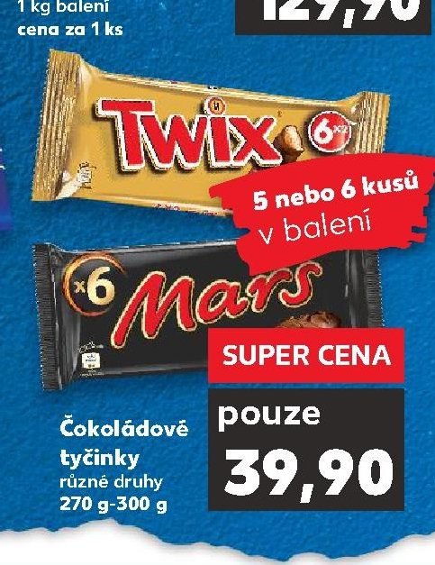 Twix / Mars tyčinky