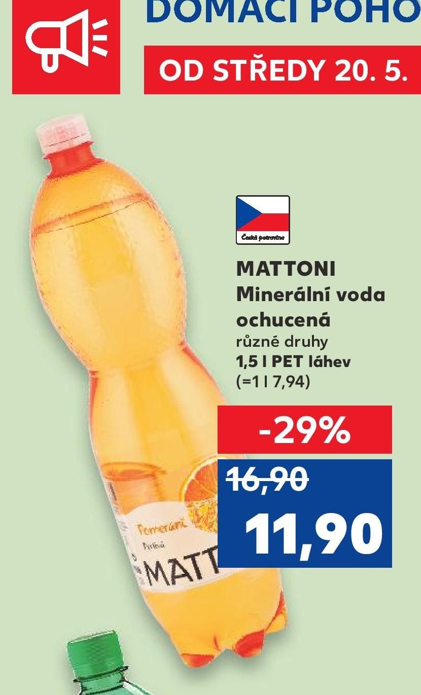 MATTONI Minerální voda ochucená