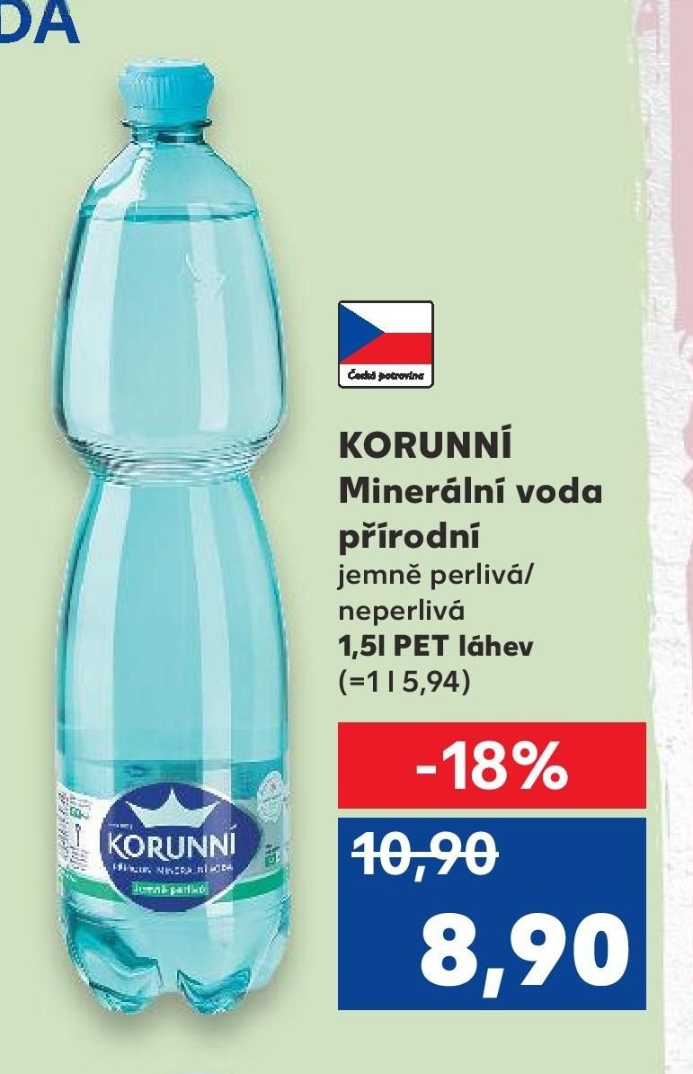 KORUNNÍ Minerální voda přírodní