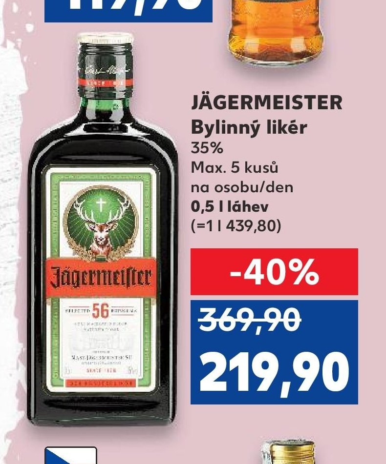 JÄGERMEISTER Bylinný likér