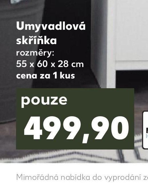 Umyvadlová skříňka
