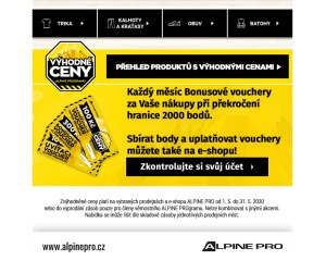 aktuální leták ALPINE PRO 22.5.2020-31.5.2020
