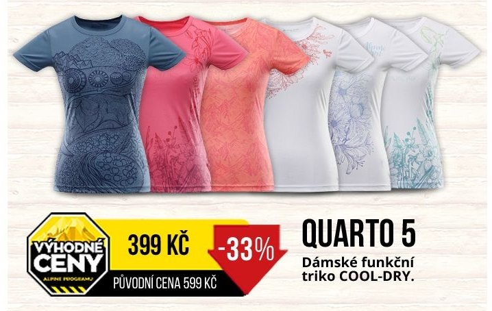 QUARTO 5 Dámské funkční triko COOL-DRY