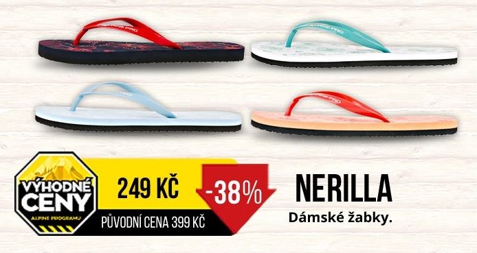 NERILLA Dámské žabky - ALPINE PRO aktualniletaky.eu