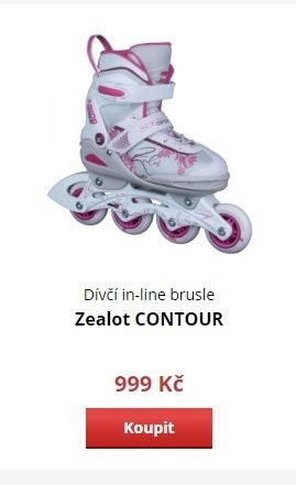 Dívčí in-line brusle Zealot CONTOUR