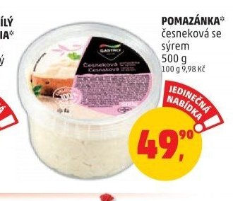 POMAZÁNKA česneková se sýrem - Penny Market aktualniletaky.eu