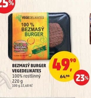 BEZMASÝ BURGER VEGEDELIKATES - Penny Market aktualniletaky.eu