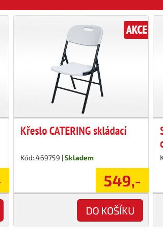 Křeslo CATERING skládací