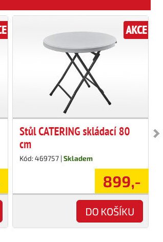 Stůl CATERING skládací 80 cm
