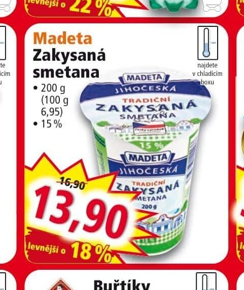Madeta Zakysaná smetana