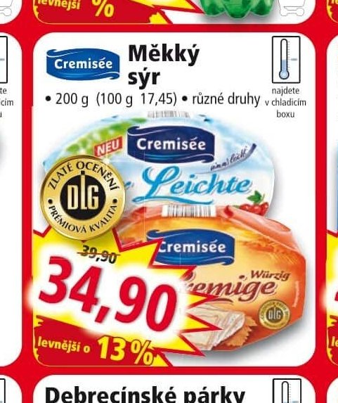 Cremisée Měkký sýr