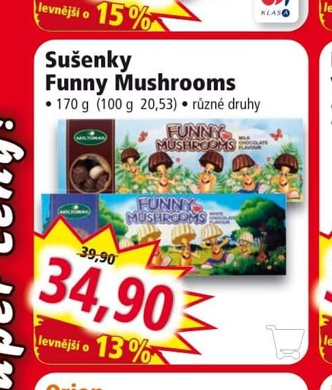 Sušenky Funny Mushrooms