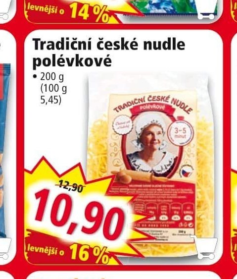 Tradiční české nudle polévkové
