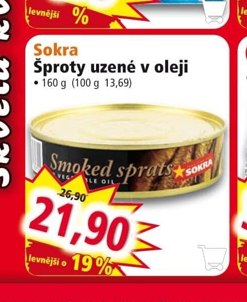 Sokra Šproty uzené v oleji