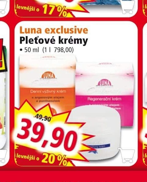 Luna exclusive Pleťové krémy