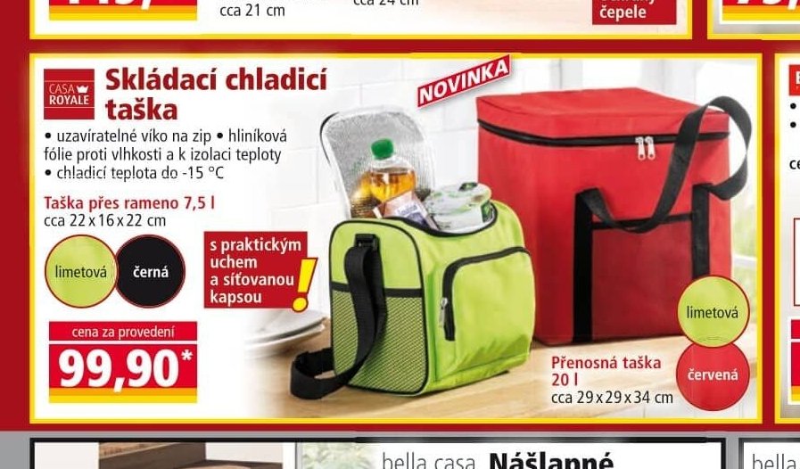 Skládací chladicí taška