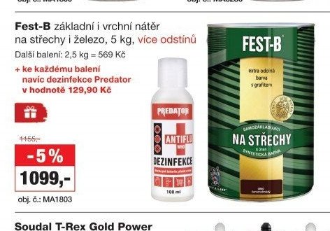 Fest-B základní a vrchní nátěr