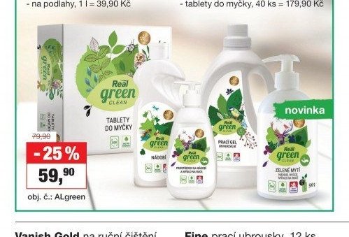 Real Green Clean 3 v 1 na nádobí, ruce a ovoce, 500 ml