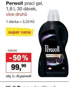 Perwoll prací gel, 1,8 l