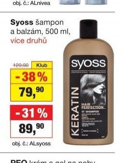 Syoss šampon a balzám, 500 ml