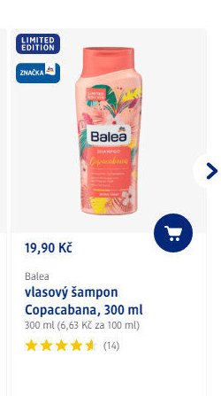 Balea vlasový šampon Copacabana, 300 ml - dm drogerie aktualniletaky.eu