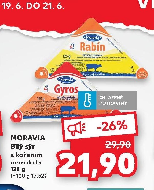 MORAVIA Bílý sýr s kořením