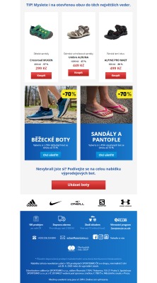 aktuální leták Sportisimo 26.6.2020-1.7.2020