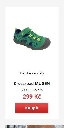 Dětské sandály Crossroad MUGEN