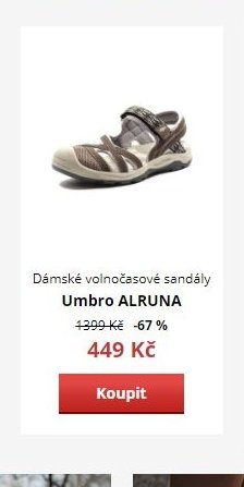 Dámské volnočasové sandály Umbro ALRUNA