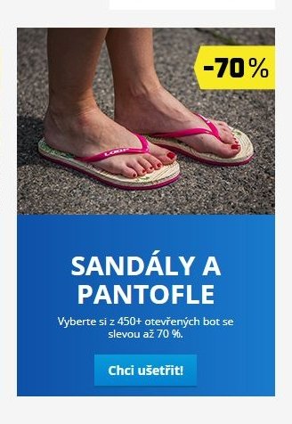 Sandály a pantofle