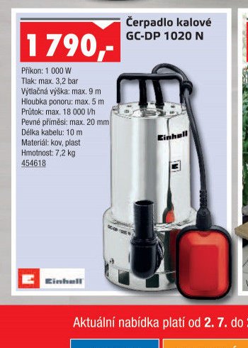 Čerpadlo kalové GC-DP 1020 N