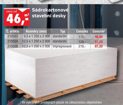 Sádrokartonové stavební desky