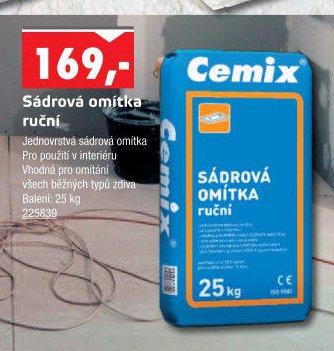 Sádrová omítka ruční