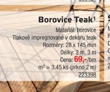 Borovice Teak