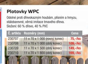 Plotovky WPC