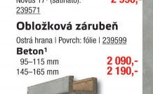 Obložková zárubeň Beton