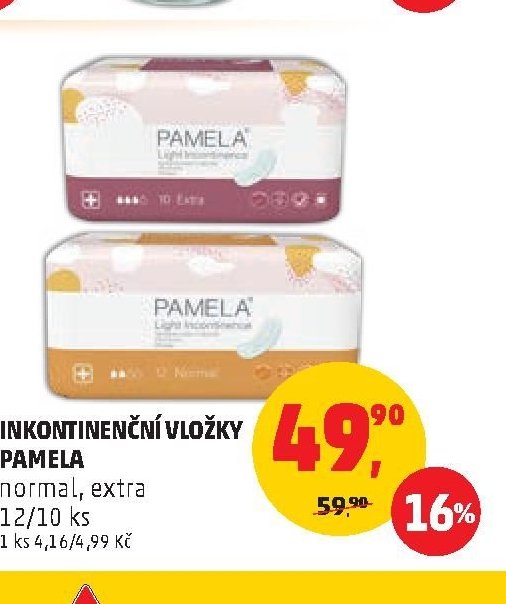 INKONTINENČNÍ VLOŽKY PAMELA - Penny Market aktualniletaky.eu