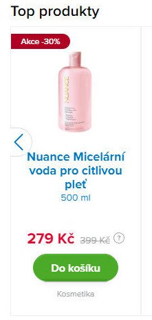 Nuance Micelární voda pro citlivou pleť 500 ml