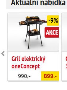 Gril elektrický oneConcept